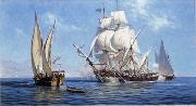 Seascape, boats, ships and warships. 99
